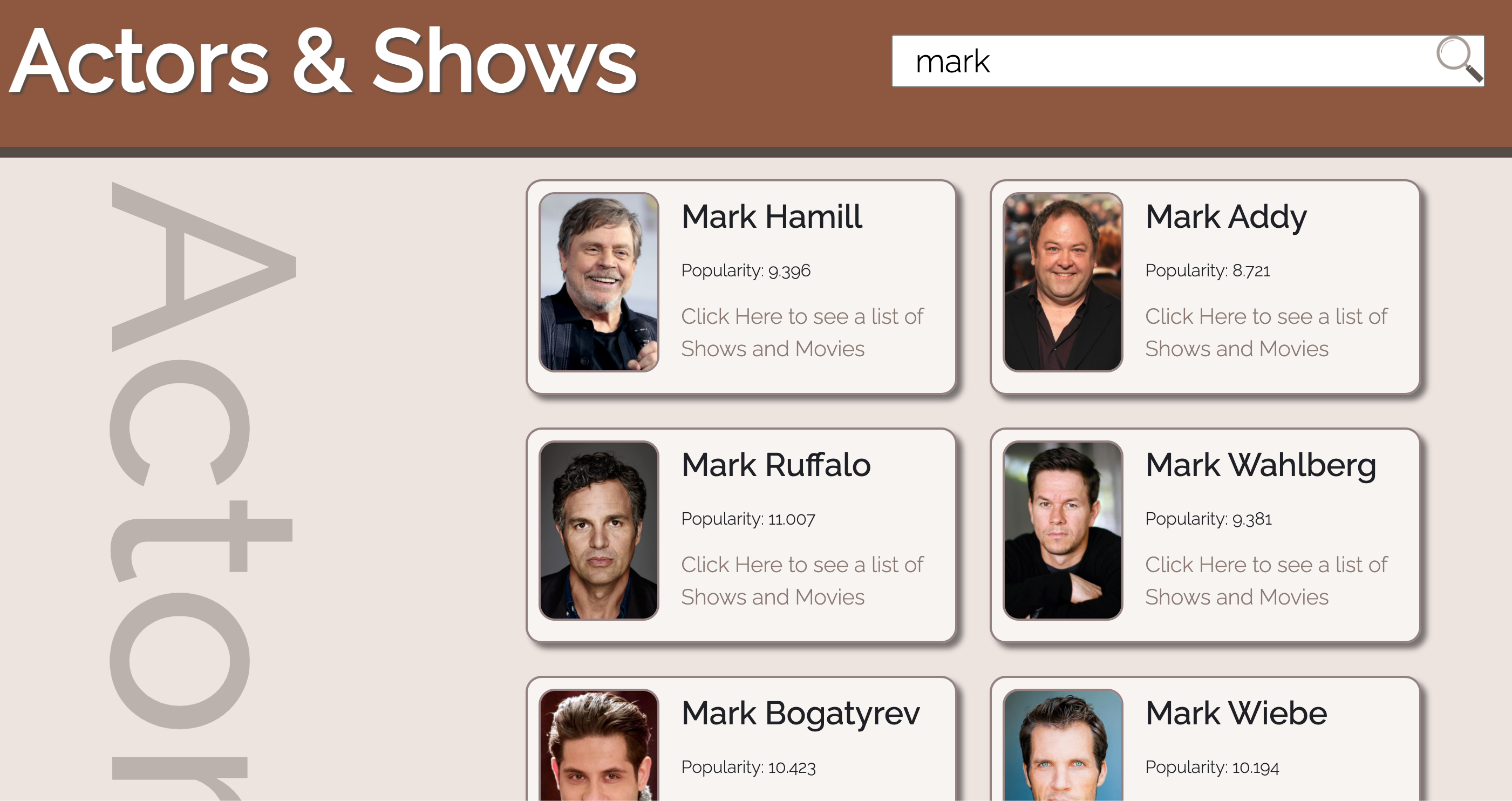picture example of Simple Single Page Application